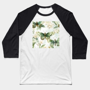 Butterflies Watercolor 15 - Silver Spotted Skipper Baseball T-Shirt